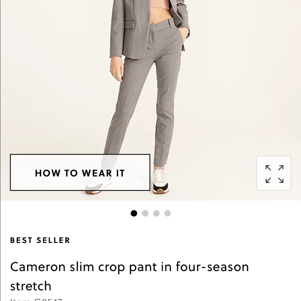 J.Crew Four Seasons Cameron pant Slim Fit size OP, only worn once!